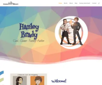 Hanleybrady.com(Hanley Brady's Author Website) Screenshot