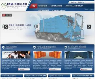 Hanliogullari.com.tr(Hanlıoğulları Atık ve Ürün İmha) Screenshot