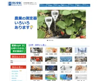 Hanna.co.jp(ジャパン株式会社) Screenshot