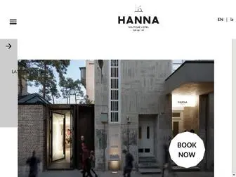 Hannaboutiquehotel.com(Hanna Boutique Hotel Website) Screenshot