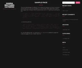 Hannabrotherscatering.com(Hannabrotherscatering) Screenshot