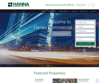 Hannacre.com(Commercial Real Estate Services) Screenshot
