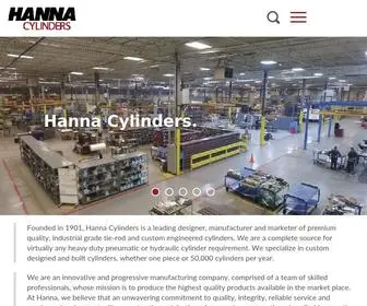 Hannacylinders.com(Hanna Cylinders) Screenshot