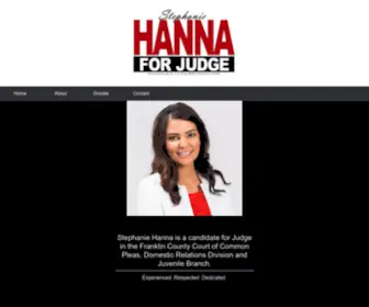 Hannaforjudge.com(Stephanie Hanna for Judge) Screenshot