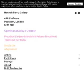 Hannahbarry.com(Hannah Barry Gallery) Screenshot