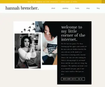 Hannahbrenchercreative.com(Hannah Brencher) Screenshot