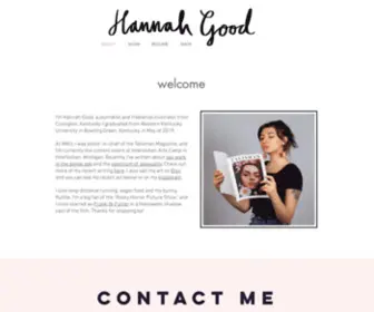 Hannahgood.com(Freelance Journalist And Illustrator) Screenshot