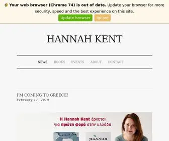 Hannahkentauthor.com(Hannah Kent) Screenshot