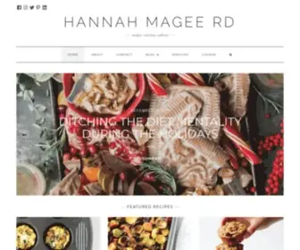 Hannahmageerd.com(Hannah Magee RD) Screenshot