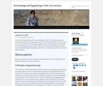 Hannahpethen.com(Archaeology and Egyptology in the 21st century) Screenshot