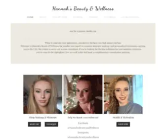 Hannahsbeautylive.com(Hannah's Beauty & Wellness) Screenshot