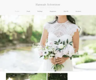 Hannahschreinerphotography.com(Portfolio) Screenshot