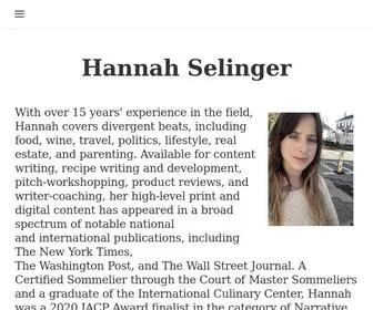 Hannahselinger.net(Hannahselinger) Screenshot