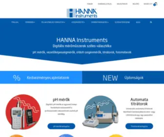 Hannainst.hu(HANNA Instruments Service Kft) Screenshot