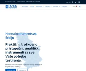 Hannainstruments.rs(Analitički instrumenti za poljoprivredu) Screenshot