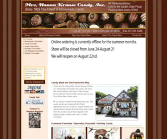 Hannakrausecandy.com(Hanna Krause Candy) Screenshot