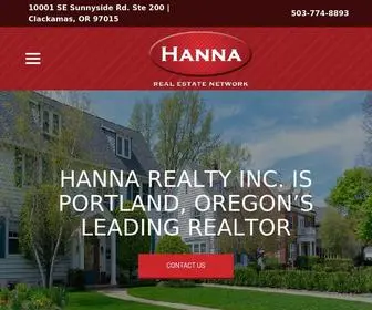 Hannanetwork.com(Hanna Realty Inc) Screenshot