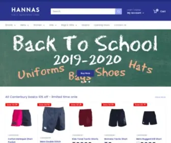 Hannastoowoomba.com(Shop online or in store at Hannas Toowoomba) Screenshot