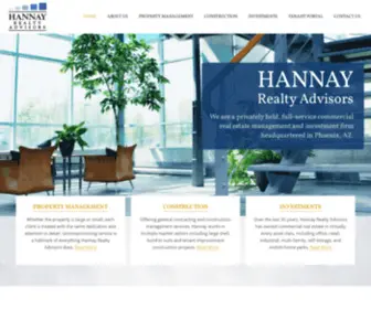 Hannayra.com(Full-service commercial real estate services and investment firm headquartered in Phoenix, Arizona) Screenshot