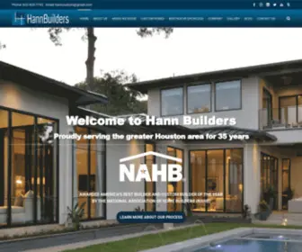 Hannbuilt.com(Hann Builders) Screenshot