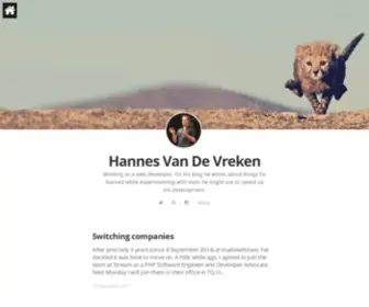 Hannesvdvreken.com(Hannesvdvreken) Screenshot