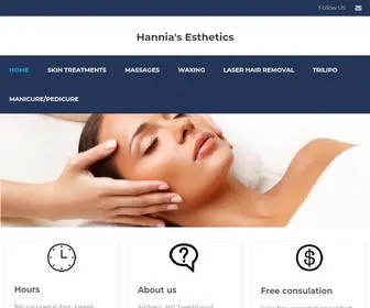 Hanniasesthetics.com(Hannia's Esthetics) Screenshot