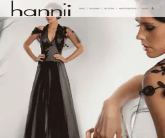 Hannii.com.au(Custom made wedding dresses) Screenshot