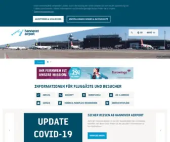 Hannover-Airport.de(Hannover Airport) Screenshot