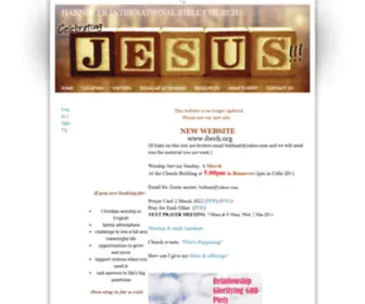 Hannoveribc.com(Hannover International Bible Church Where Nations Meet to Worship) Screenshot