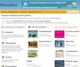 Hannuaire.fr(Annuaire référencement gratuit) Screenshot