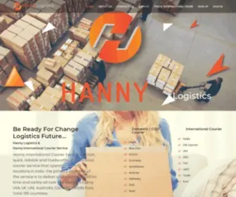 Hannylogistics.com(Hanny international courier service) Screenshot