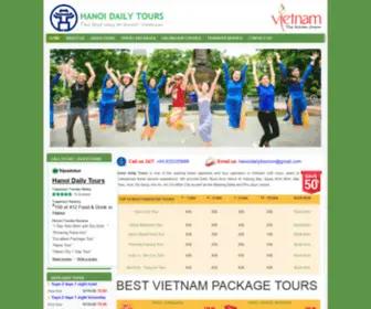 Hanoidailytours.com(Hanoidailytours) Screenshot