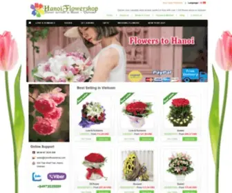 Hanoiflowershop.com(Hanoi Flower Delivery) Screenshot