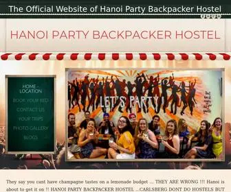 Hanoipartybackpackerhostel.com(Hanoi Party Backpacker Hostel) Screenshot