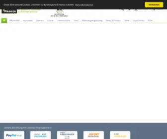 Hanoju.com(Nahrungsergänzungen und Superfood als gesunde Bio) Screenshot