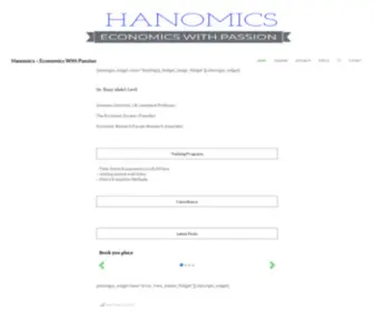 Hanomics.com(Economics With Passion) Screenshot