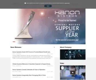 Hanonsystems.com(Hanon Systems) Screenshot