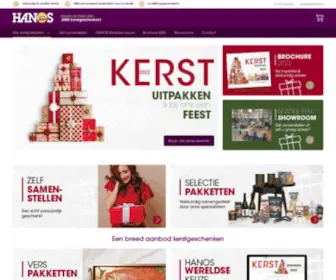 Hanoskerstpakketten.nl(Kerstpakket 2021 Online Bestellen) Screenshot