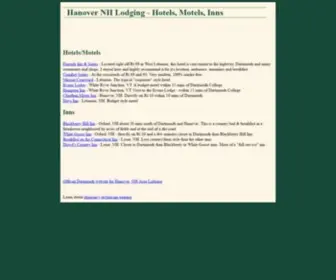 Hanover-NH-Lodging.com(Hanover NH Lodging) Screenshot