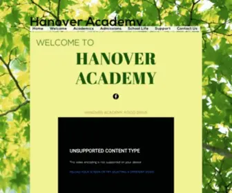 Hanoveracademy.org(Tailored Education for Pre) Screenshot