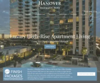 Hanoverhermannpark.com(Luxury Med Center Apartments in Houston) Screenshot