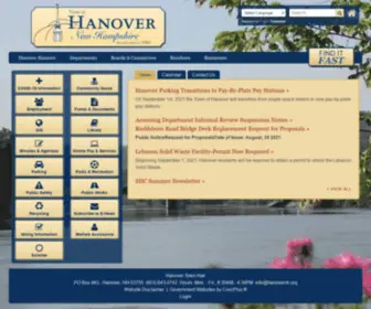 Hanovernh.org(Town of Hanover NH) Screenshot