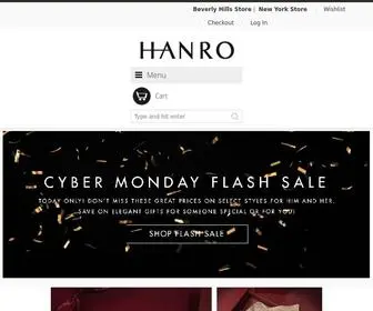 Hanrousa.com(HANRO) Screenshot