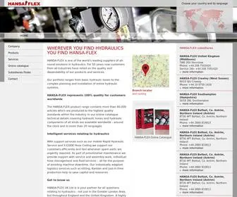 Hansa-Flex.com(Ihr Systemanbieter rund um die Hydraulik) Screenshot
