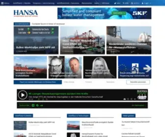 Hansa-Online.de(Hansa International Maritime Journal) Screenshot