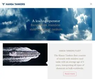 Hansa-Tankers.com(Hansa Tankers) Screenshot