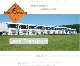 Hansalogistics.com(Hansa-express) Screenshot