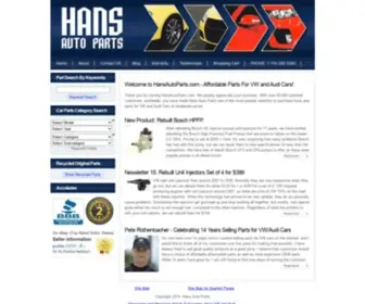 Hansautoparts.com(Parts for VW Jetta TDI Golf Passat 1.8T Beetle Eos Audi A4 TT A3 ACars Diesel Injector Pumps) Screenshot