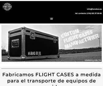 Hansbox.es(Fabricamos Flight Cases a medida) Screenshot