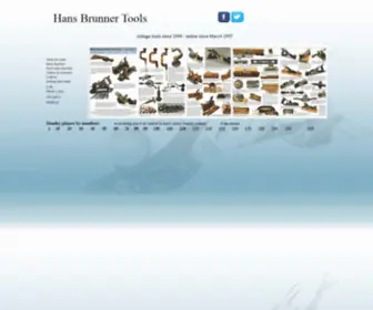 Hansbrunnertools.com(First home of fine old tools) Screenshot